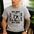 Disney The Nightmare Before Christmas Jack Bone Daddy Frame Men's Casual T-Shirt Sport Grey