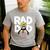 Disney Rad Dad Men's Casual T-Shirt Sport Grey