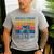 Dog Airedale Terrier Dad Vintage Airedale Terrier Dad Men's Casual T-Shirt Sport Grey