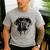 English Mastiff Sketch Drawing Art Dog Lover Mom Dad Women Men's Casual T-Shirt Sport Grey