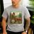 Farmer Men Tractor Rancher Farm Dad Distressed Men's Casual T-Shirt Sport Grey