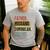 Father Husband Dominican Legend Dominica Dad Father's Day Men's Casual T-Shirt Sport Grey