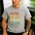 Fishing Here-Fishy Bass Fish Dad Men's Casual T-Shirt Sport Grey