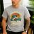 Full Time Dad Part Time Hooker Fishing Humor Fathers Day Men's Casual T-Shirt Sport Grey