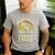 Here-Fishy Fishing Boy Large Mouth Bass Dad Men's Casual T-Shirt Sport Grey