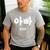 KOREA Alphabet Writing Word Korean Letter Hangul DAD Men's Casual T-Shirt Sport Grey