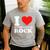 I Love Divorced Dad Rock Quote Men's Casual T-Shirt Sport Grey I Love Divorced Dad Rock Quote Men's Casual T-Shirt Sport Grey
