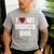 I Love Hot Divorced Dads Red Hearts Men's Casual T-Shirt Sport Grey