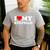I Love My Step-Dad Heart Family Grandpa StepDad Bonus Dad Men's Casual T-Shirt Sport Grey