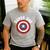 Marvel Father's Day Super Dad Captain America Shield Men's Casual T-Shirt Sport Grey Marvel Father's Day Super Dad Captain America Shield Men's Casual T-Shirt Sport Grey