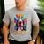 Mom & Dad Of a Basshole Basset Hound With Glasses -Adults Short Sleeve Men's Casual T-Shirt Sport Grey