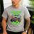 Monster Truck Dad Family Matching Birthday Party Fathers Day Men's Casual T-Shirt Sport Grey