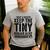 New Dad Est Keep Tiny Human Alive First Time Father's Day Men's Casual T-Shirt Sport Grey