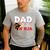 Ninja Birthday Party Dad Of The Birthday Ninja Small Men's Casual T-Shirt Sport Grey