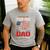 I Am Not The Step Dad I Am The Dad That Stepped Up Fathers Men's Casual T-Shirt Sport Grey