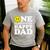 One Happy Dude Dad 1st Birthday Family Matching Men's Casual T-Shirt Sport Grey
