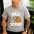 Proud Dad Of A 2026 Senior Basketball Graduation Leopard Men's Casual T-Shirt Sport Grey