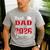 Proud Dad Of a Class Of 2026 Graduate For Graduation Men's Casual T-Shirt Sport Grey