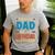 Proud Dad Of An Official Teenager 13th Birthday Family Men's Casual T-Shirt Sport Grey