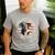 Proud Greyhound Dad American Flag Patriotic Greyhound Dad Men's Casual T-Shirt Sport Grey