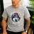 Proud Husky Dad American Flag Patriotic Husky Dad Men's Casual T-Shirt Sport Grey