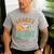 Retro Groovy Daddy Matching Family Birthday Party Men's Casual T-Shirt Sport Grey