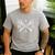 Retro Pocket Dada Daddy Papa Fathers Day Skeleton Men's Casual T-Shirt Sport Grey
