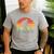 Retro Vintage Bigfoot Dad Fathers Day Father Son Matching Men's Casual T-Shirt Sport Grey