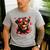 Rottweiler Heart Glasses Cute Rottie Dog Lover Mom Dad Kids Men's Casual T-Shirt Sport Grey