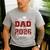 Senior Dad 2026 Graduation Proud Dad Of a 2026 Graduate Men's Casual T-Shirt Sport Grey