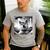 Shiba Inu Dog Dad Mom Graphic Selfie UFOs Weird Aliens Men's Casual T-Shirt Sport Grey