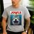 Siberian Husky Jowls Sled Dog Mom Top Alaskan Dog Dad Men's Casual T-Shirt Sport Grey