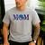 Space Mom Family Matching Dad Space Birthday Theme Party Men's Casual T-Shirt Sport Grey