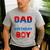 Spider Web Birthday Party Dad Of The Birthday Boy Men's Casual T-Shirt Sport Grey