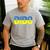 Ukrainian Dido Grandfather Dad Ukraine Flag Distressed Men's Casual T-Shirt Sport Grey