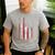 Vintage Baseball American Flag Classic Fit Tee For Dad And Mom Men's Casual T-Shirt Sport Grey