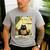 Vintage Japanese Cat Book Lovers Librarian Cat Dad Teacher Men's Casual T-Shirt Sport Grey