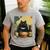 Vintage Japanese Cat Ramen Cat Dad Retro Graphic Women Men's Casual T-Shirt Sport Grey