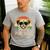 Vintage Pug Dad Dog Lovers Father's Day Tee Men's Casual T-Shirt Sport Grey