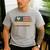 Vintage USA Flag Chicken Dad Stars Men's Casual T-Shirt Sport Grey