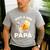 Voy Hacer Papa Ser Papa Voy A Ser Papa Dad To Be In Spanish Men's Casual T-Shirt Sport Grey
