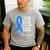 I Wear Blue For My Dad Shirt ALS Awareness Tshirt Men's Casual T-Shirt Sport Grey