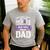 I Wear Purple For My Dad Pancreatic Cancer Support Men's Casual T-Shirt Sport Grey