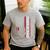 Yorkie Dog Vintage US American Flag Yorkie Dad Fathers Day Men's Casual T-Shirt Sport Grey