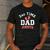2nd Second Time Dad It's a Girl Gender Reveal Men's Casual T-Shirt Dark Grey