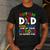 Autism Dad Puzzle Ribbon Proud Son Hero Autism Awareness Men's Casual T-Shirt Dark Grey Autism Dad Puzzle Ribbon Proud Son Hero Autism Awareness Men's Casual T-Shirt Dark Grey