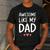 Awesome Like My Dad Shirt Kids Son Daughter Fathers Day Men's Casual T-Shirt Dark Grey