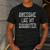 Awesome Like My Daughter Father's Day Dad Men's Casual T-Shirt Dark Grey Awesome Like My Daughter Father's Day Dad Men's Casual T-Shirt Dark Grey