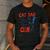 ON Back Cat Dad Club Life Is Better With Cats Father's Day Men's Casual T-Shirt Dark Grey