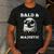 Bald & Majestic Sexy Bald Guy Dad Men's Casual T-Shirt Dark Grey
